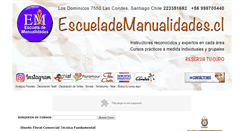 Desktop Screenshot of escuelademanualidades.cl